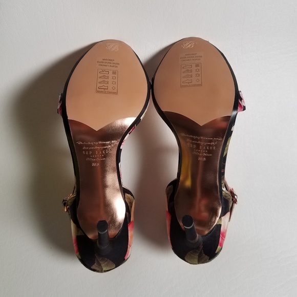 Ted Baker London Heeled Ankle Strap Sandals - Picture 5 of 8